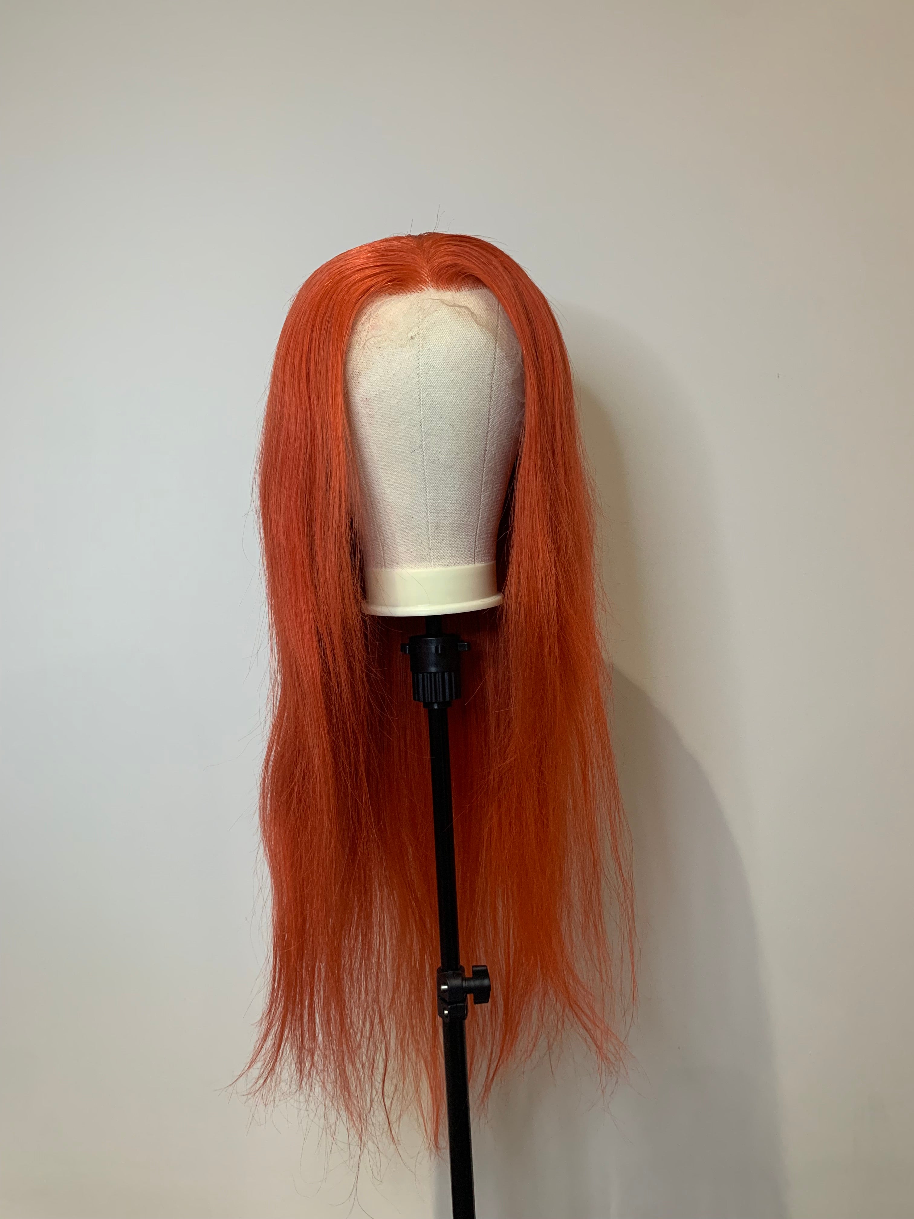 “PUMPKIN SPICE”,GINGER ORANGE , STRAIGHT, 13X4 Lace Front Wig