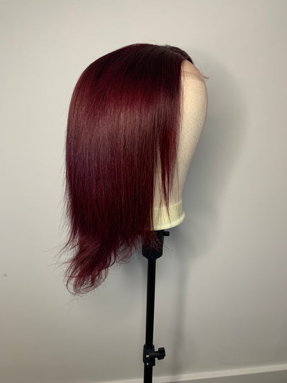 “Cherry”, 4X4, HD LACE, BURGUNDY BOB WIG